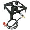 100,000 BTU, 0-20 PSI, Turkey Fryer Single Propane Burner Outdoor Cooker