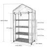 Mini Greenhouse - 4 Tiers Indoor Outdoor Greenhouse With wheels-Use in Any Season for Plants  YJ