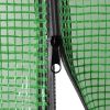 Greenhouse with Shelves Steel 56.3"x56.3"x76.8"